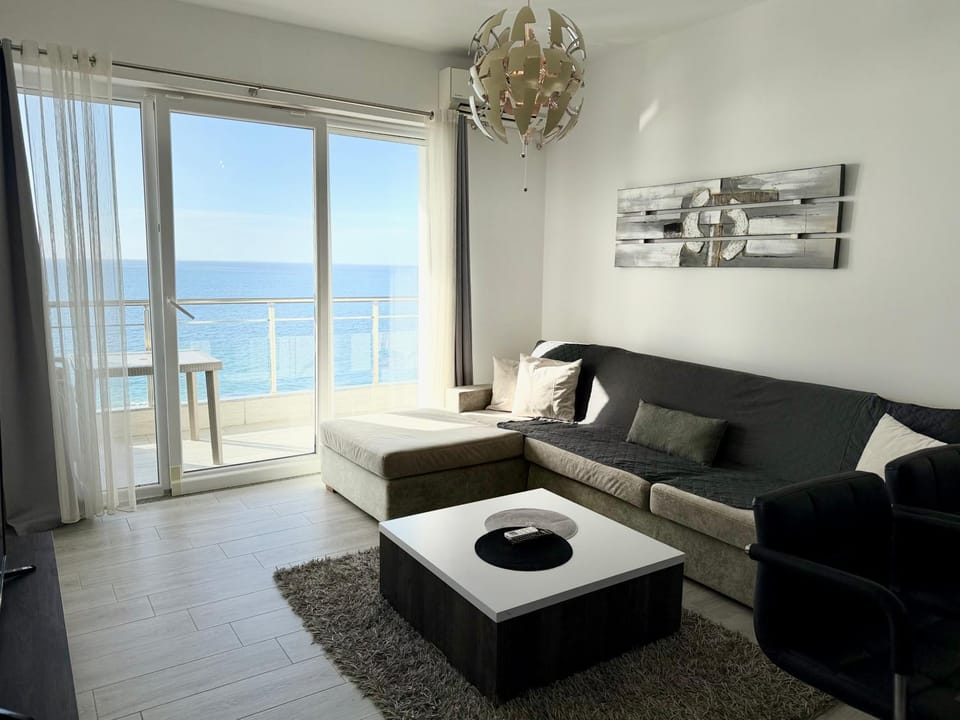 Living room, Seating area, Sea view