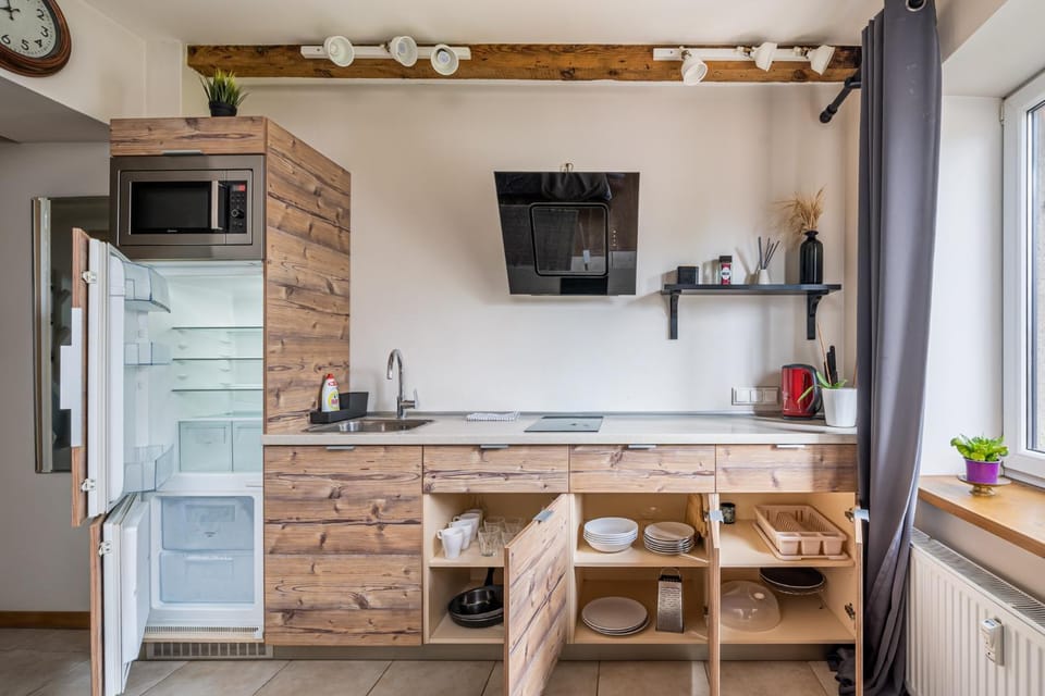 Coffee/tea facilities, Kitchen or kitchenette, minibar, stove