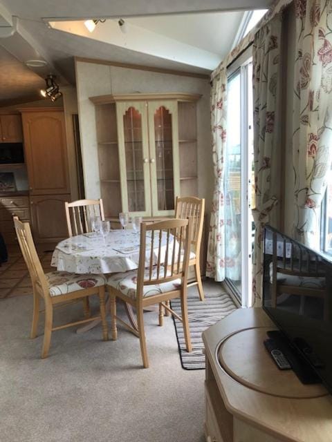 Countryside views from a luxury mobile home near Perranporth House in England