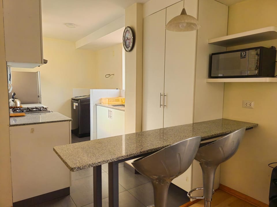 Kitchen or kitchenette, minibar, oven