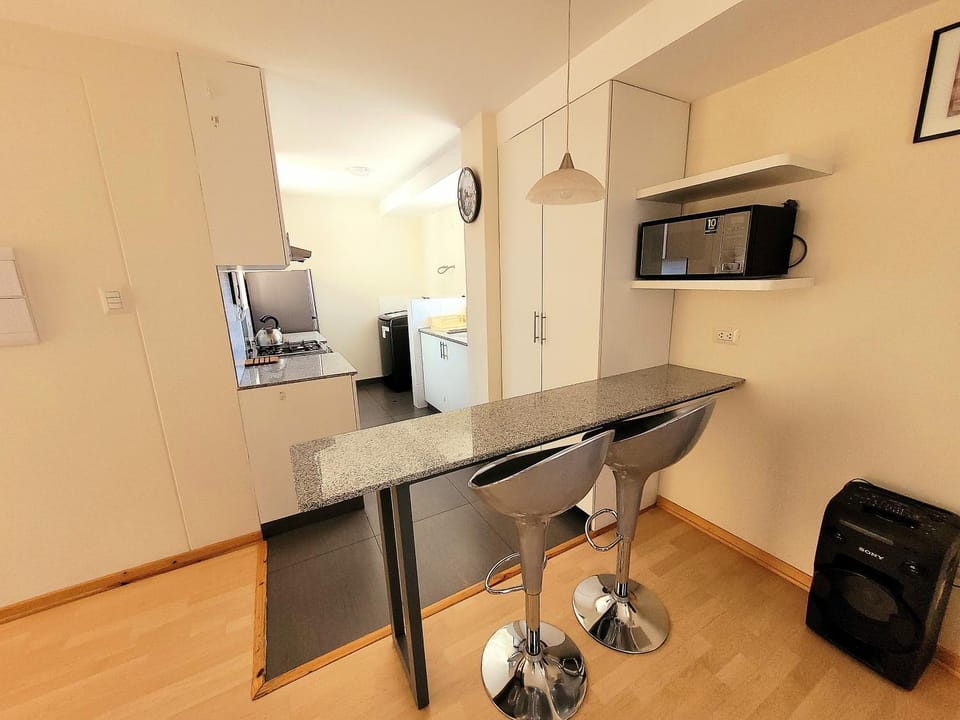 Kitchen or kitchenette, minibar, oven