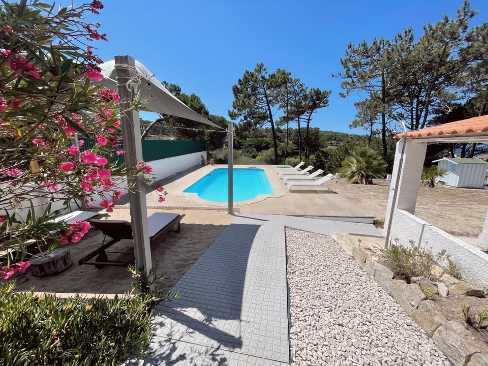 View (from property/room), Pool view, Swimming pool, sunbed