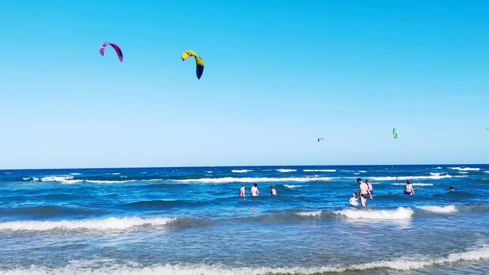 Off site, Day, Natural landscape, Summer, Beach, Windsurfing, Sea view, Sports