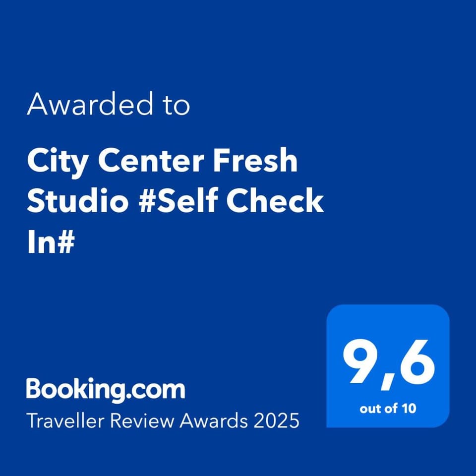 City Center Fresh Studio 50m from metro station#Self Check In# Apartment in Thessaloniki