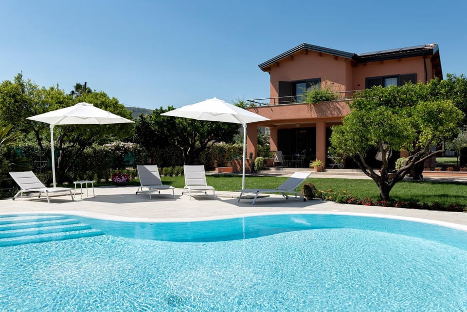 Property building, Patio, Spring, Garden, Pool view, Swimming pool