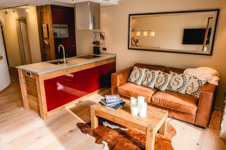 Living room, kitchen