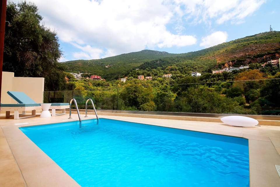 Natural landscape, Mountain view, Pool view