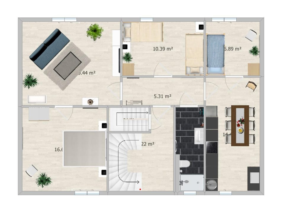 Moderne 3BR Netflix,Kaffee,Wifi,Parken Apartment in Saxony