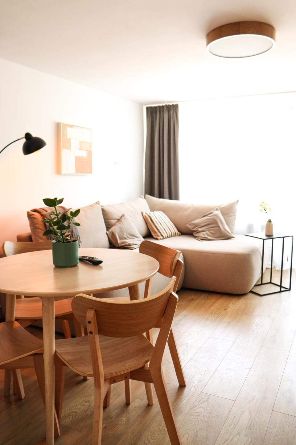 Living room, Seating area, Dining area