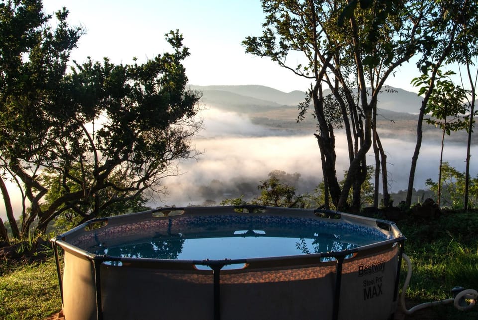 Natural landscape, Mountain view, Swimming pool