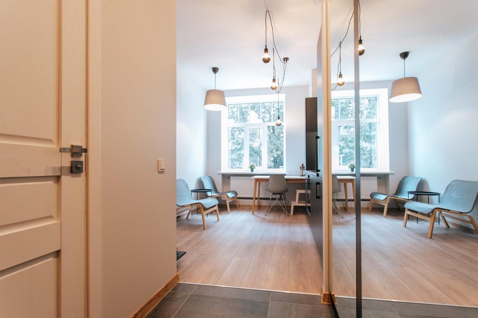 Kitchen or kitchenette, Living room, Dining area