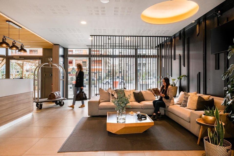 People, Lobby or reception