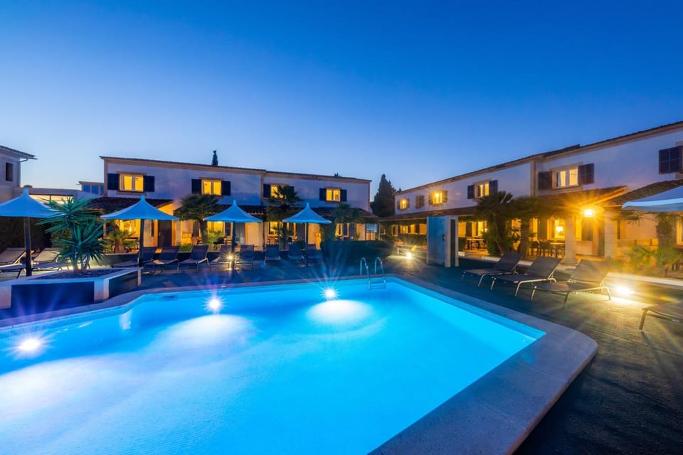 Swimming pool, Sunset