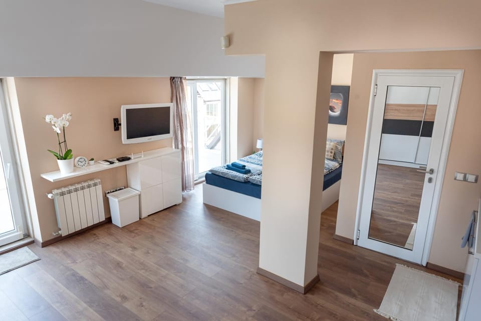 Bed, TV and multimedia, Photo of the whole room