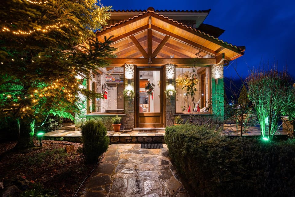 Arachova Mountain Villa House in Peloponnese, Western Greece and the Ionian