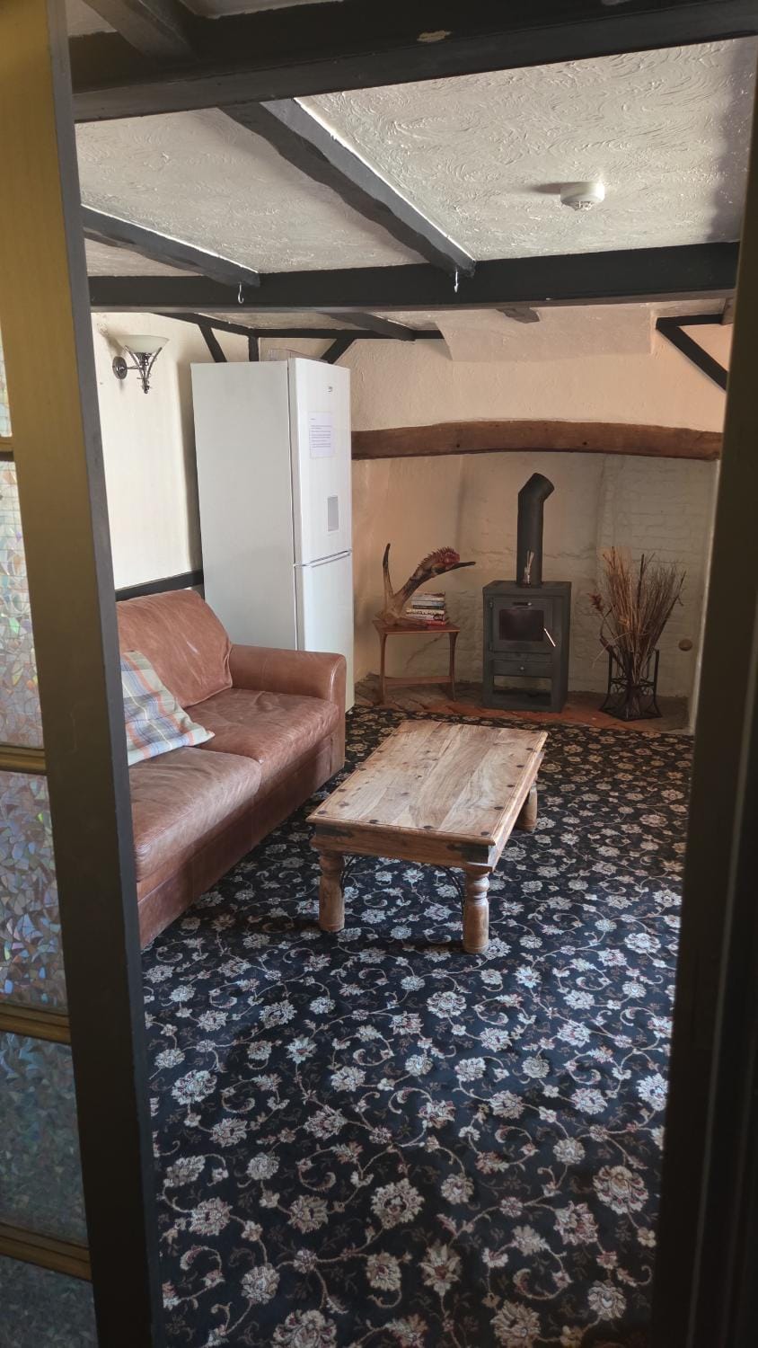 Communal lounge/ TV room, Seating area, fireplace, furniture