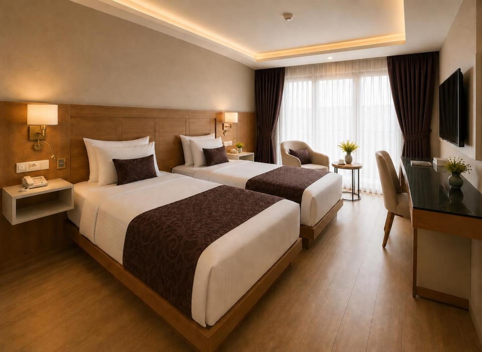 Photo of the whole room, Bedroom, furniture