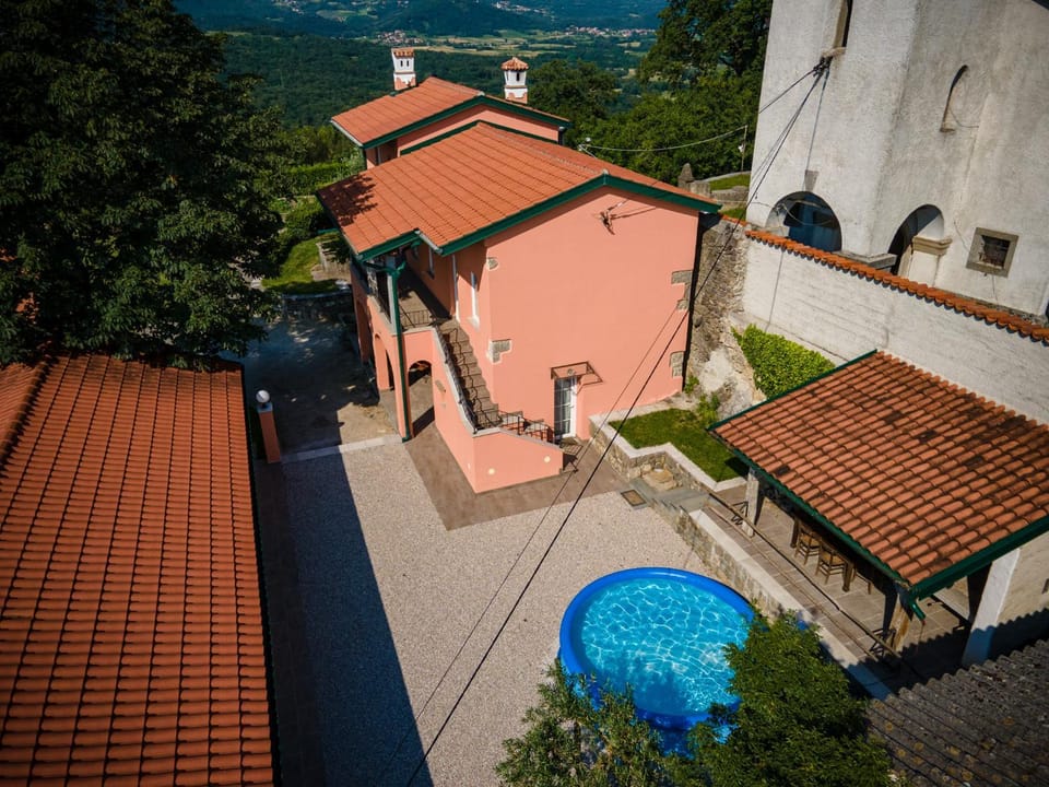 Property building, Day, Bird's eye view, Pool view, Swimming pool