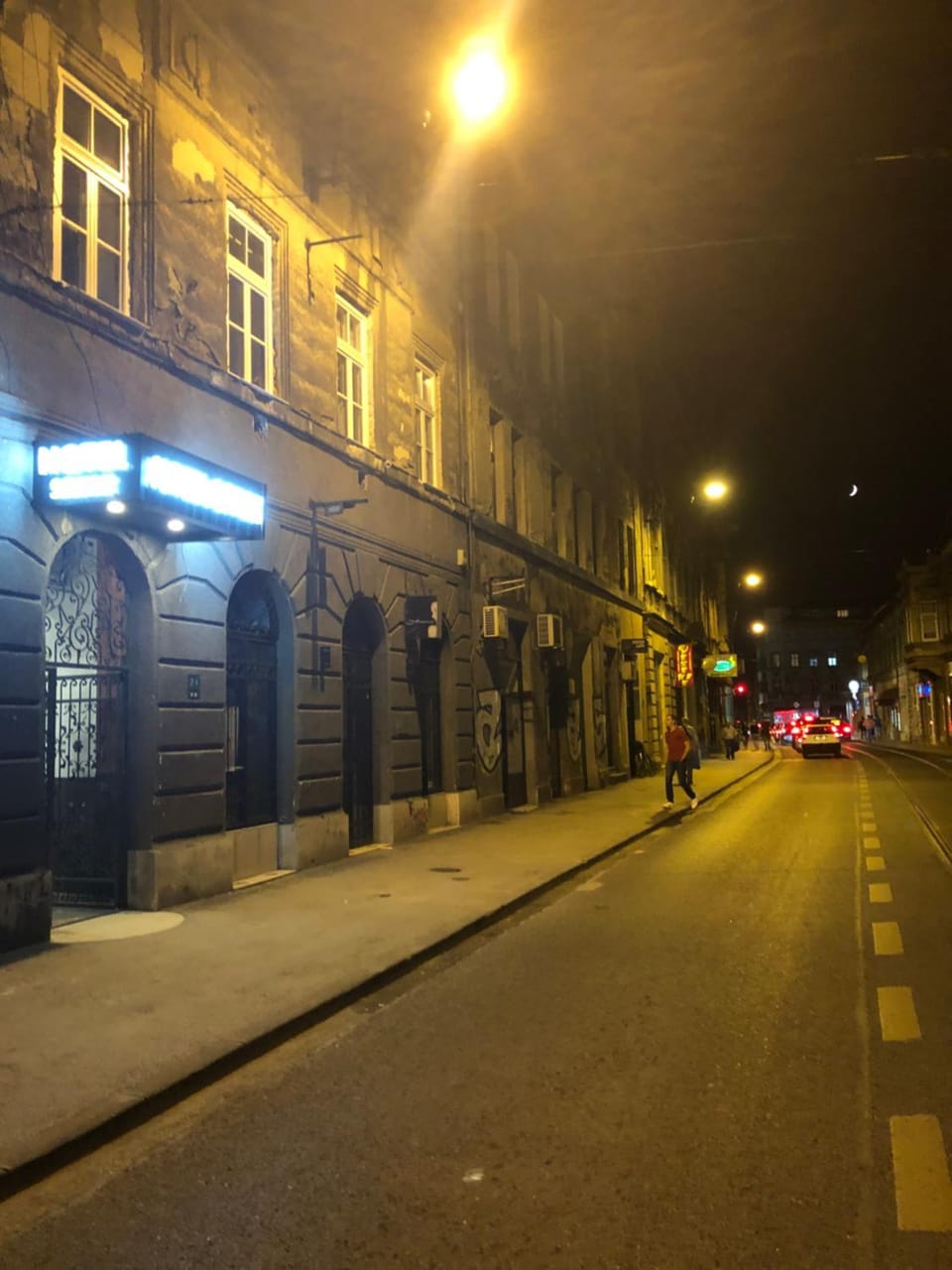 Property building, Night, Neighbourhood, Street view