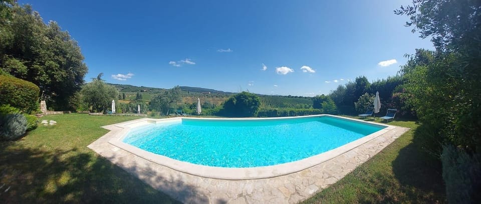 Property building, Living room, Swimming pool