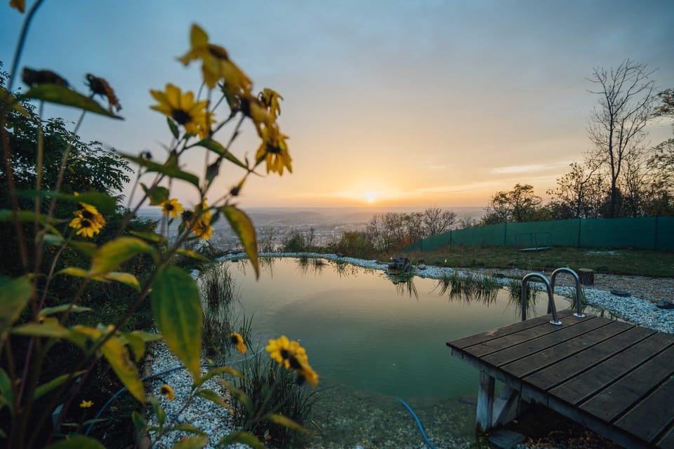 Natural landscape, Lake view, Sunset