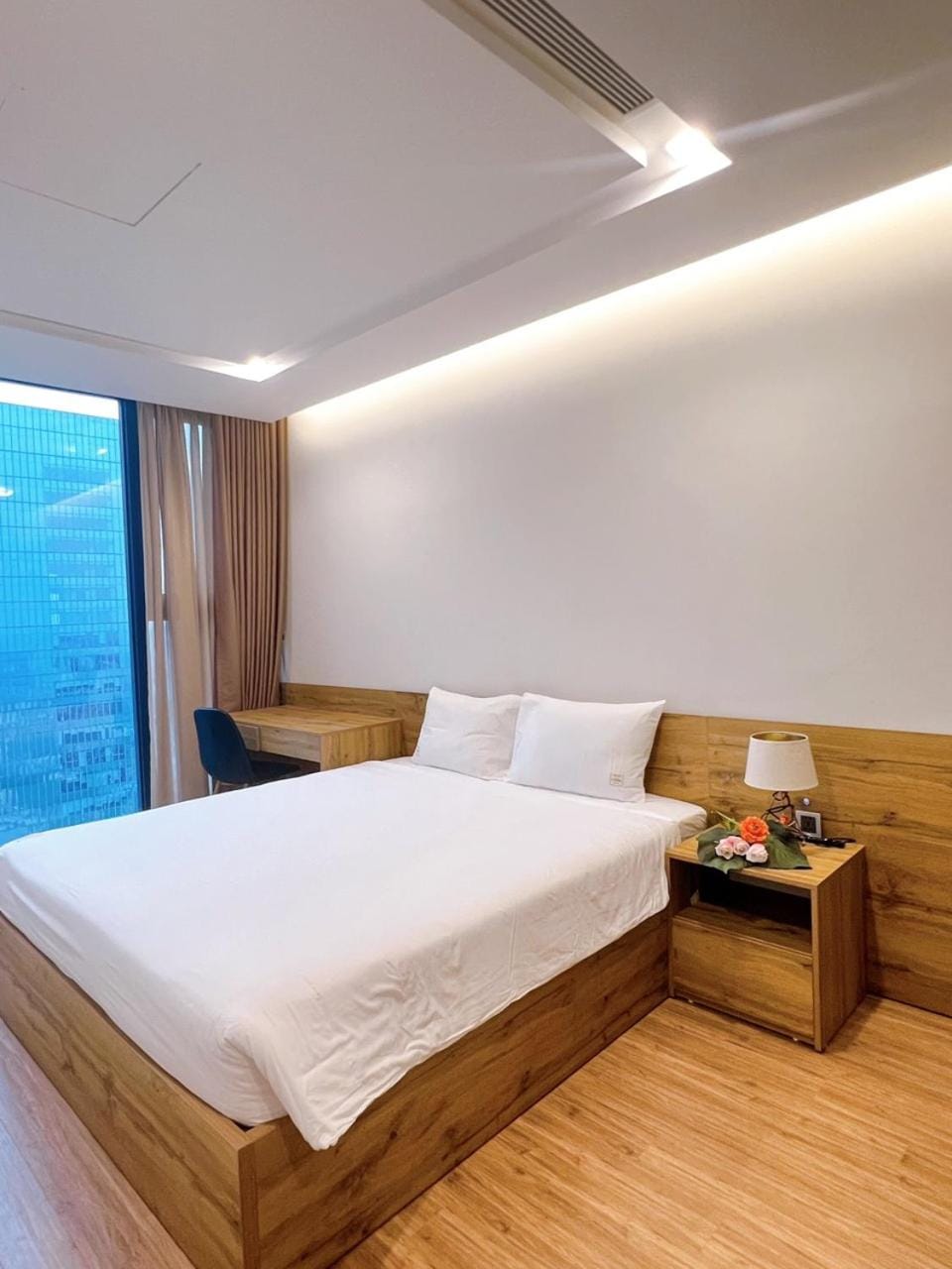 Bed, Living room, Bedroom