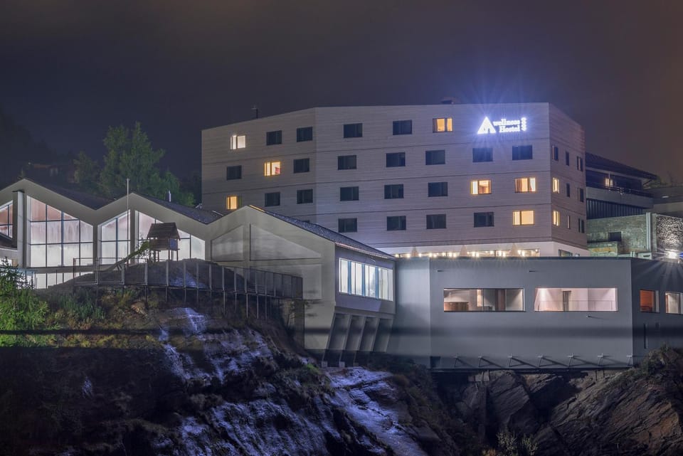 Facade/entrance, Night, Summer, On site