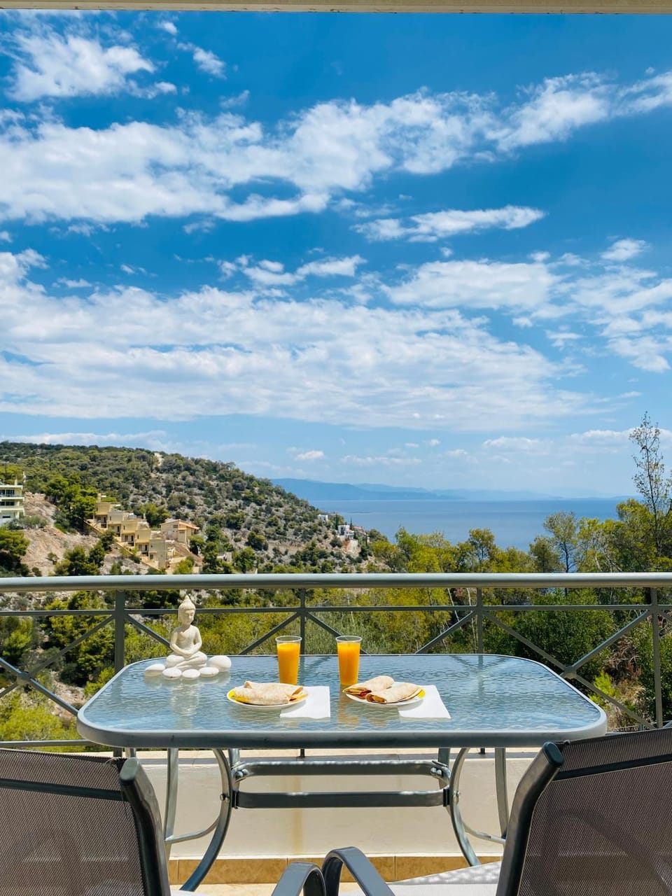Natural landscape, View (from property/room), Balcony/Terrace, Sea view, Continental breakfast