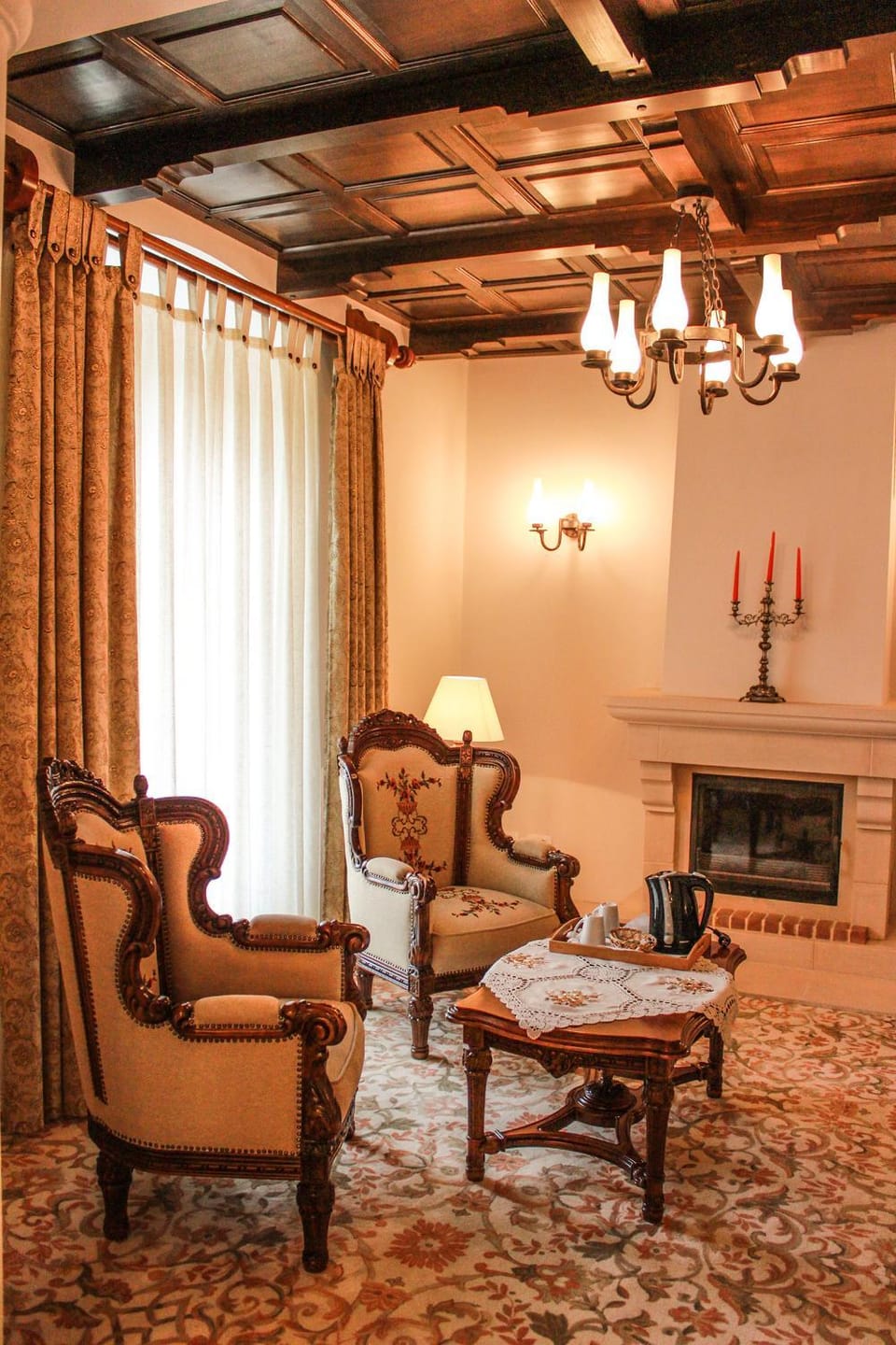 Decorative detail, Seating area