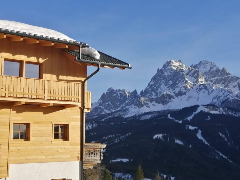 Property building, Winter, Mountain view