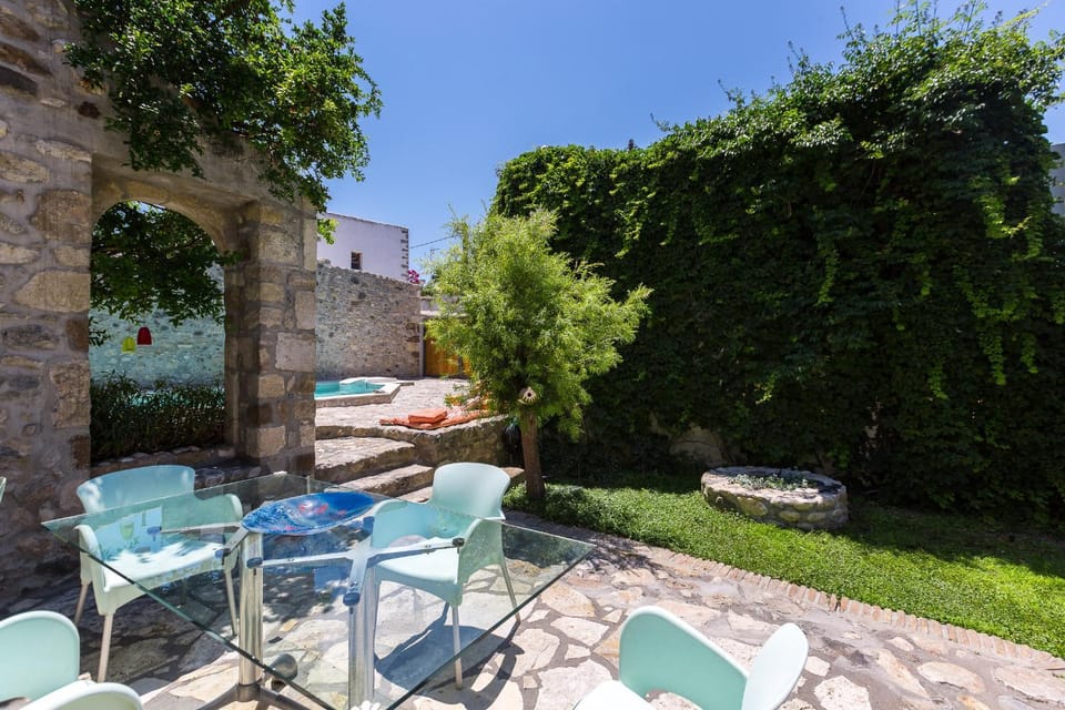 Patio, Garden, Seating area, Pool view