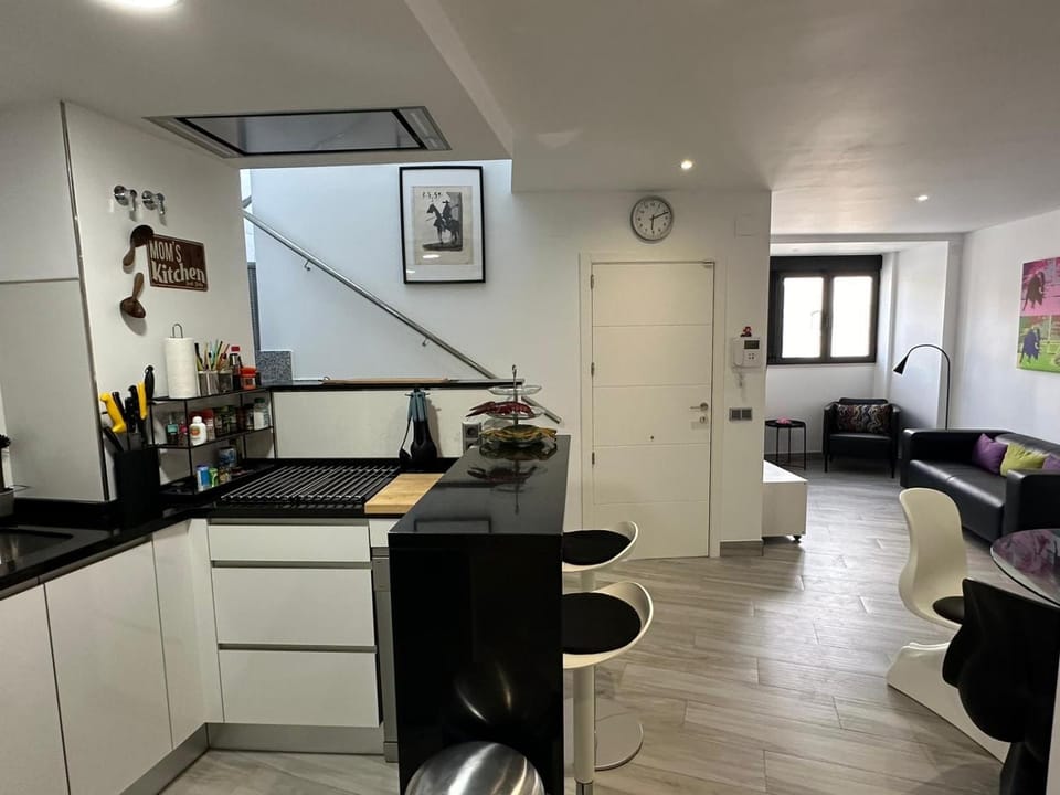 Kitchen or kitchenette, Living room, Dining area