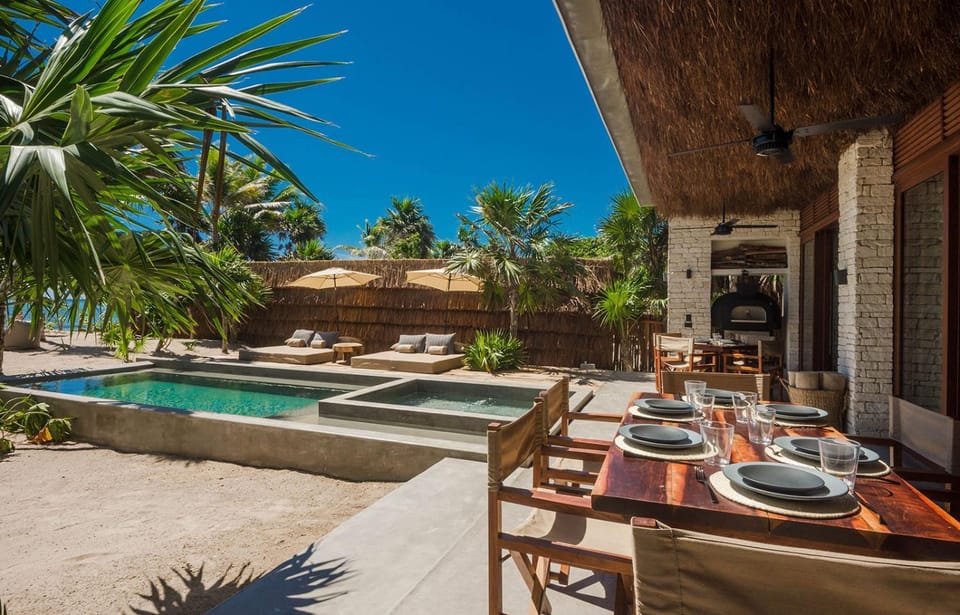 Beachfront Villa Soliman Bay 12 House in State of Quintana Roo