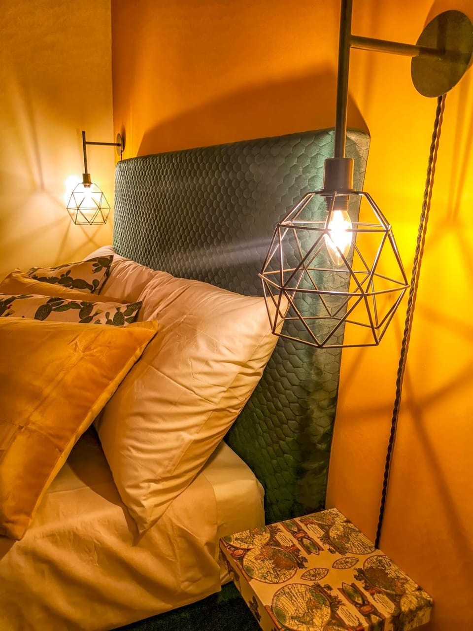 Bed, Decorative detail, Bedroom