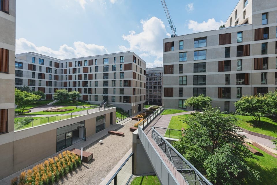 Property building, Garden view