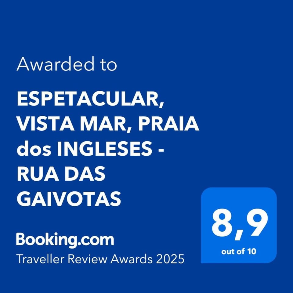 ESPETACULAR, VISTA MAR, PRAIA dos INGLESES - RUA DAS GAIVOTAS Apartment in Florianopolis