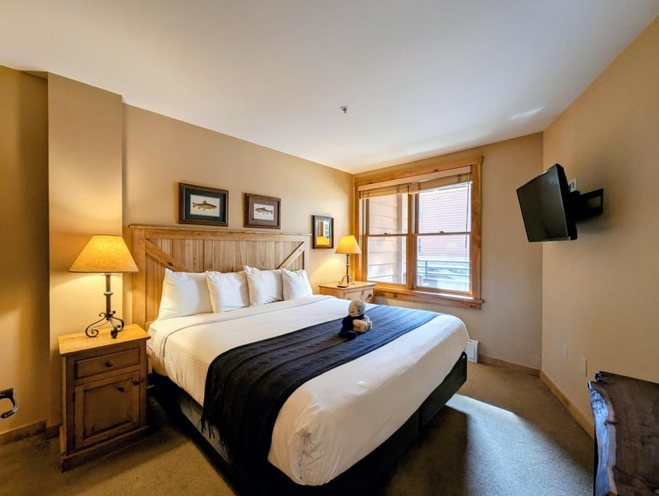 Bed, Day, TV and multimedia, Bedroom