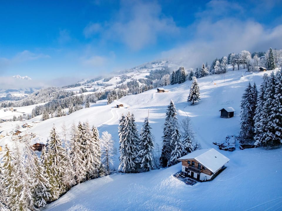 Day, Natural landscape, Winter, Mountain view