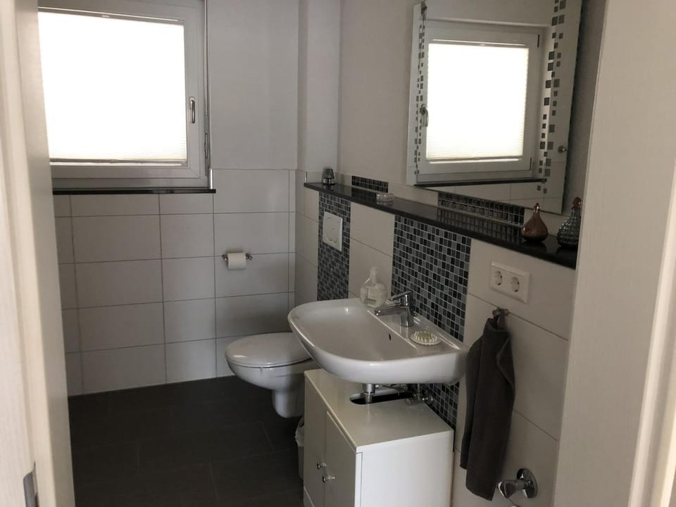 Bathroom, Living room