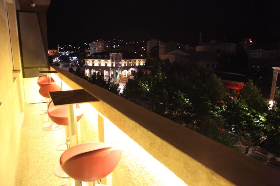 Property building, Night, View (from property/room), Balcony/Terrace, Balcony/Terrace, City view
