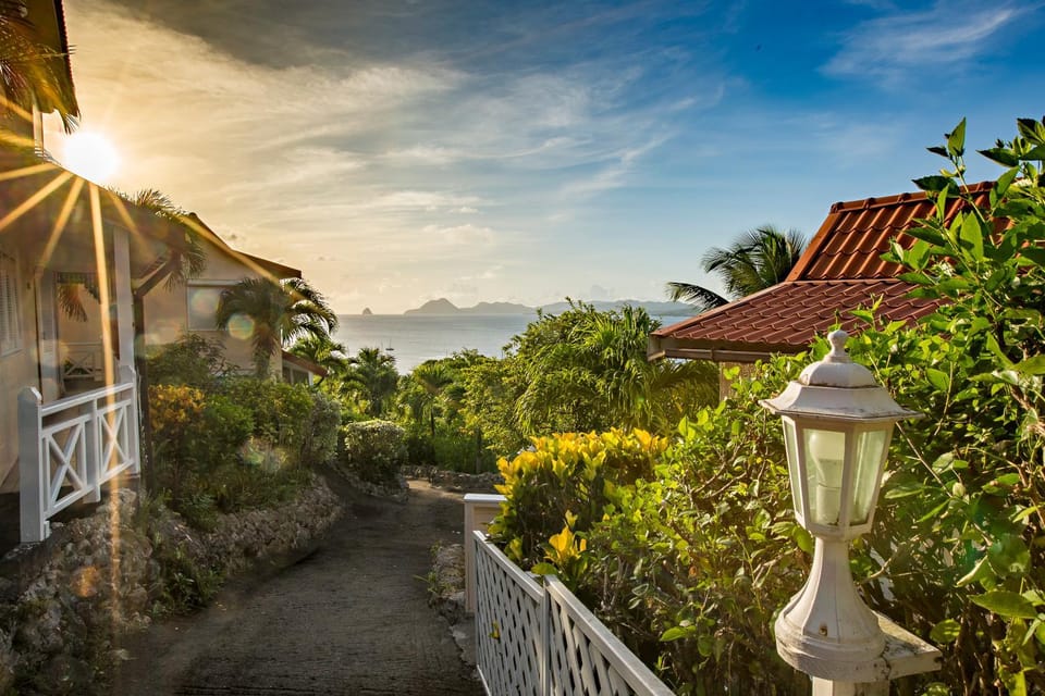 Property building, Natural landscape, Garden, On site, Sunset