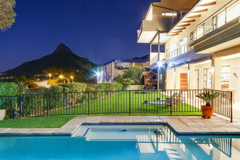Patio, Garden view, Mountain view, Pool view, Swimming pool, Sunset