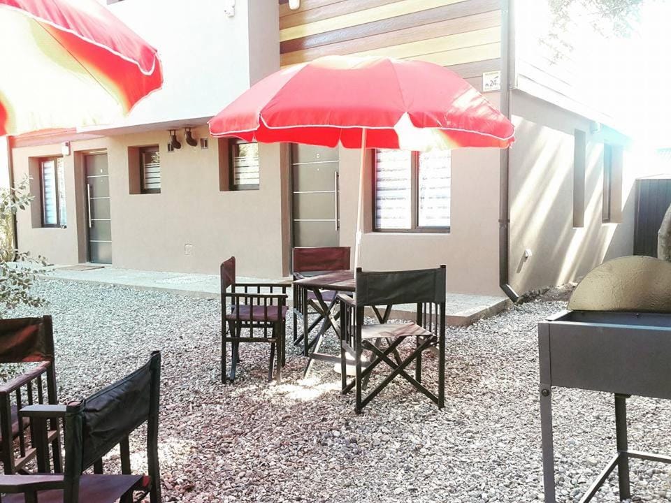 Patio, Facade/entrance, BBQ facilities