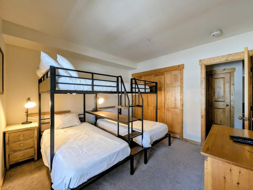 Bedroom, bunk bed, furniture, wardrobe