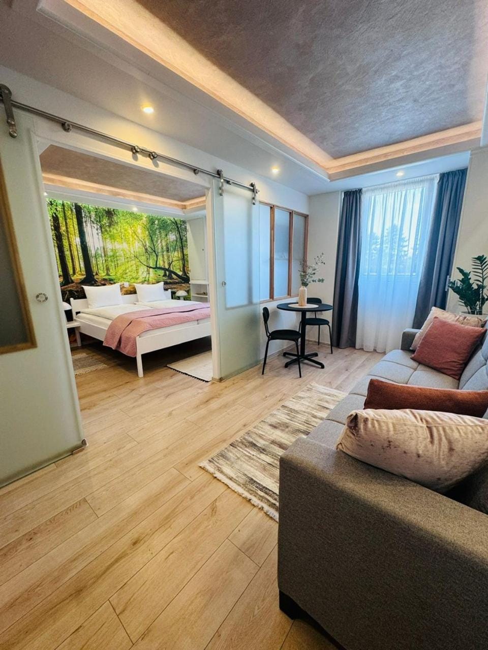Bed, Living room