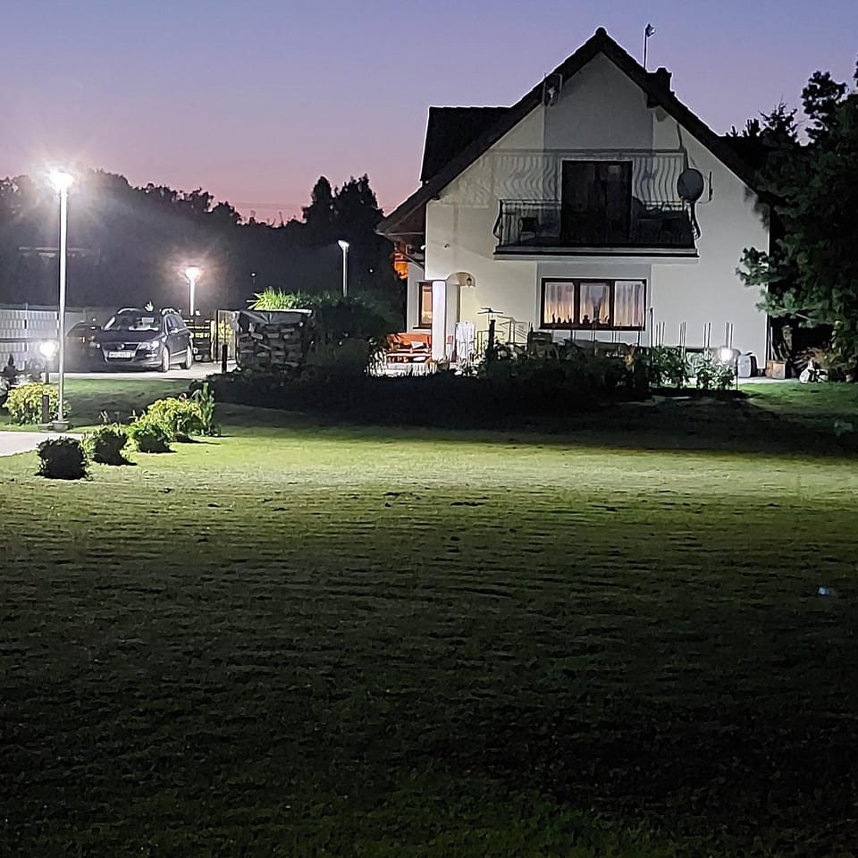 Property building, Night, Natural landscape, Garden, Garden view