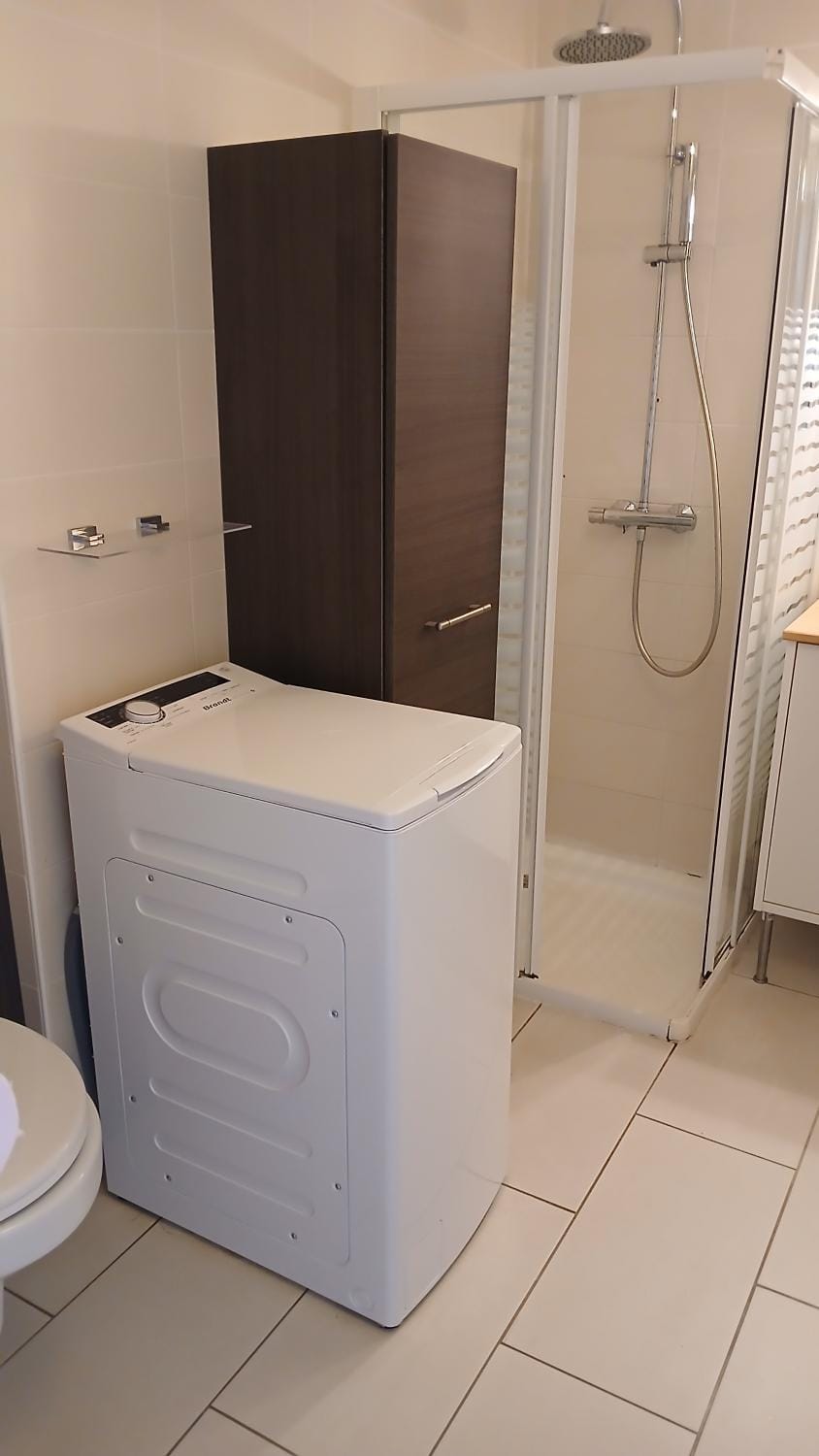Toilet, washing machine
