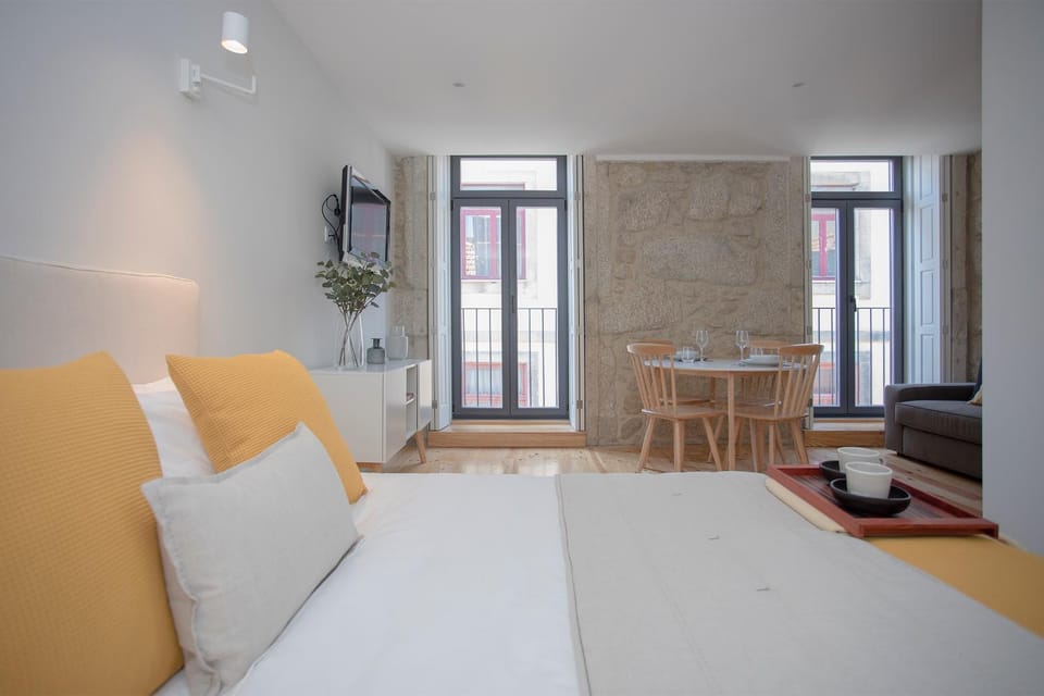 Living room, Seating area, Bedroom, Quiet street view