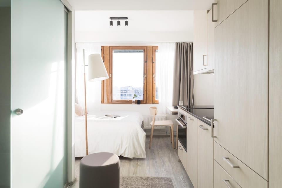 Kitchen or kitchenette, Dining area, Bedroom