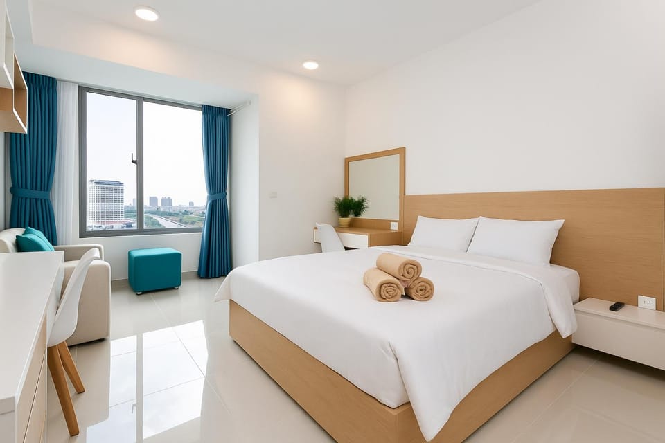 Bed, View (from property/room), Photo of the whole room